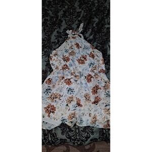 Angashion‎ XL Floral Romper Halter Top